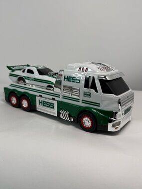 Hess Toy Truck & Dragster Wheelie Popping LED Lights Race Sounds 2016 NIB